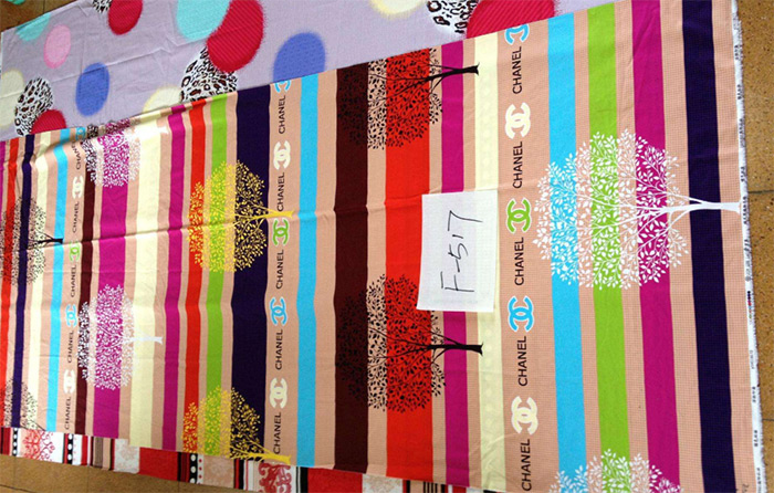 （图：纺织印染成品展示）