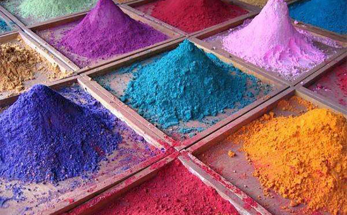 （图：纺织色浆的配置）